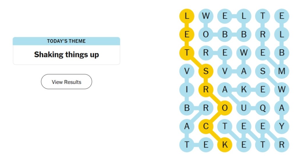 NYT Strands Answers January 19, 2026