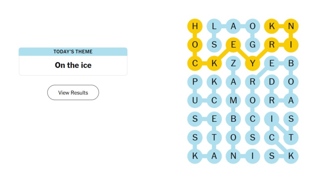 NYT Strands Solved Puzzle Screenshot
