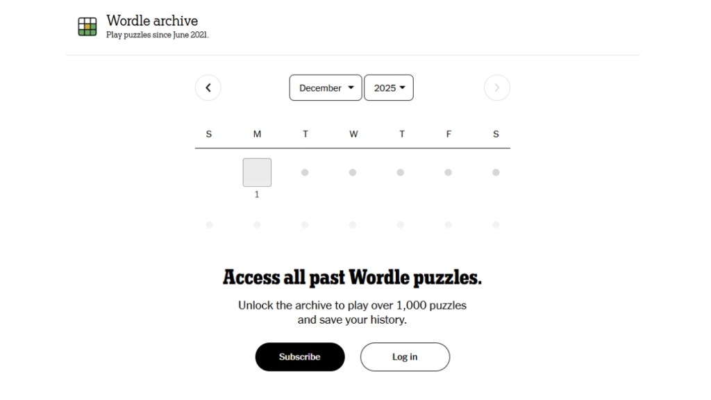 Wordle Archive official