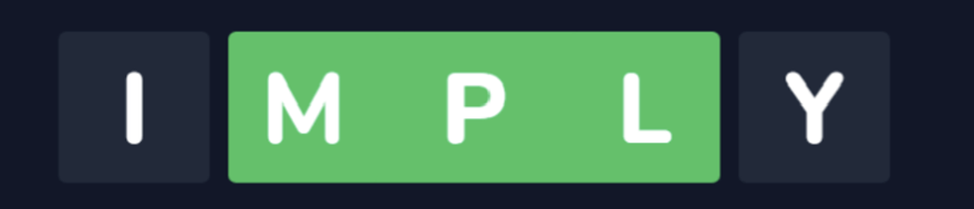 Letroso connected words