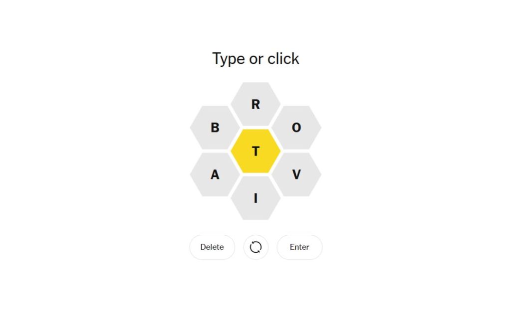 Spelling Bee Puzzle
