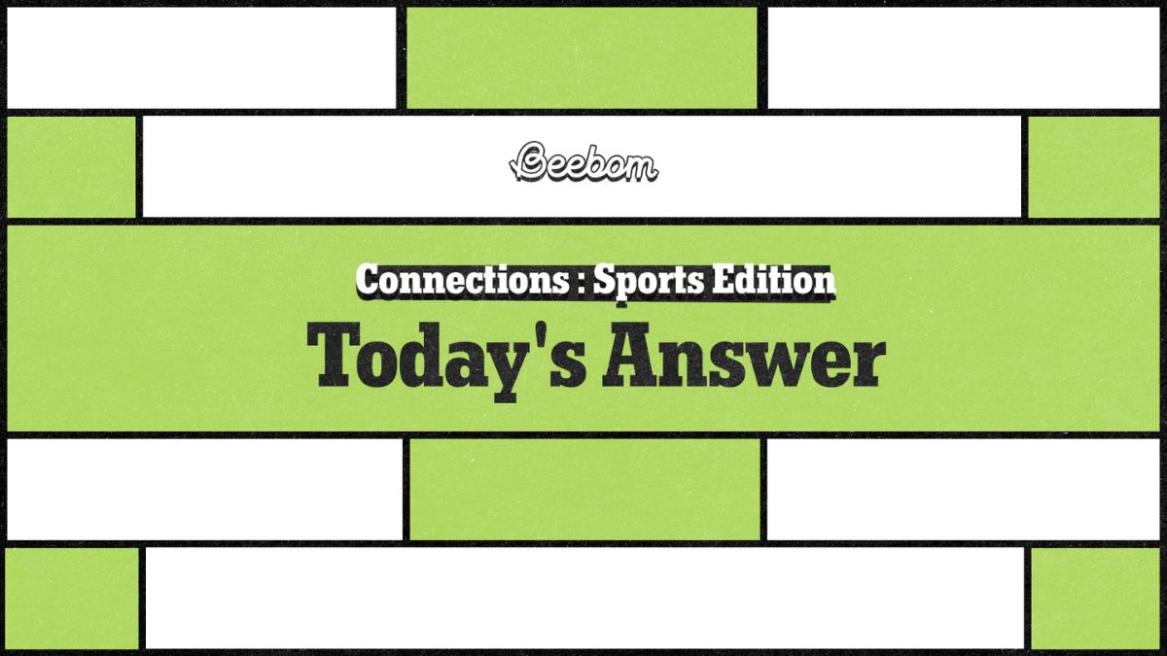 Sports Connections Hints Today: Check the Latest Answers