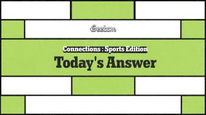 Sports Connections Hints Today: Check the Latest Answers