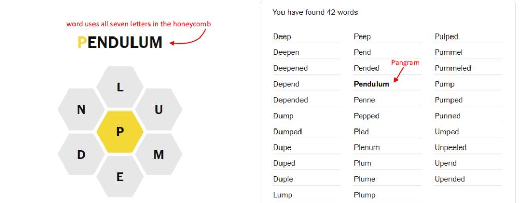 pangram in spelling bee