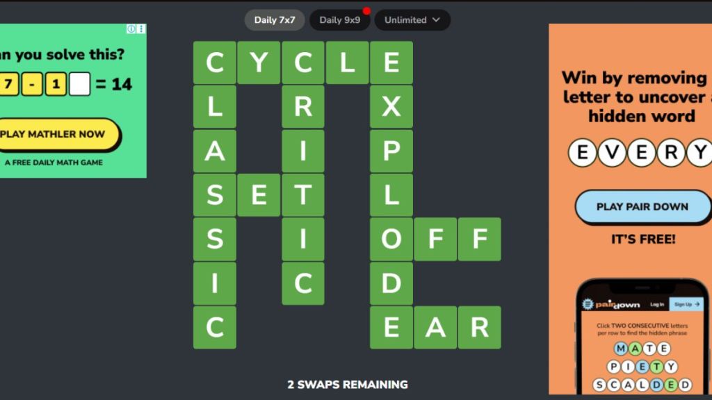 Crosswordle February 7 Solution