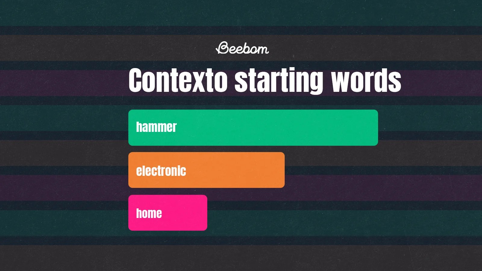 contexto starting words