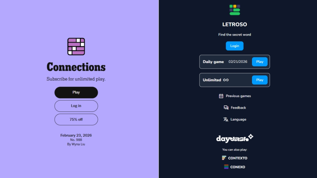 Letroso Connections Home