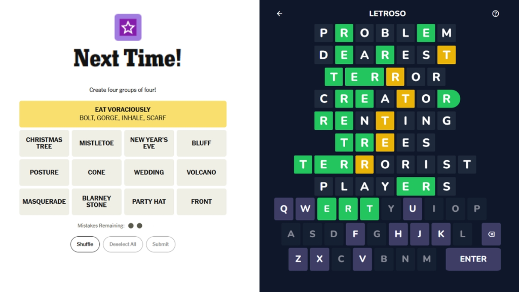 Letroso Connections Errors