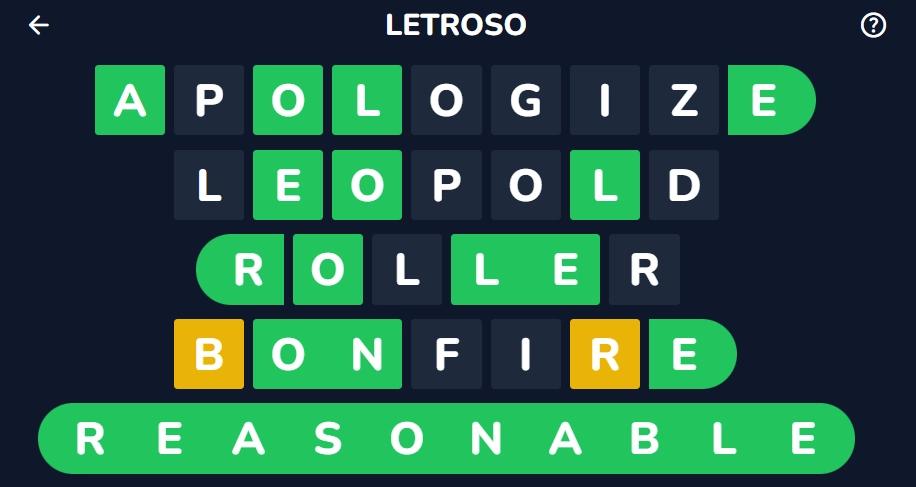 Letroso Answer May 24