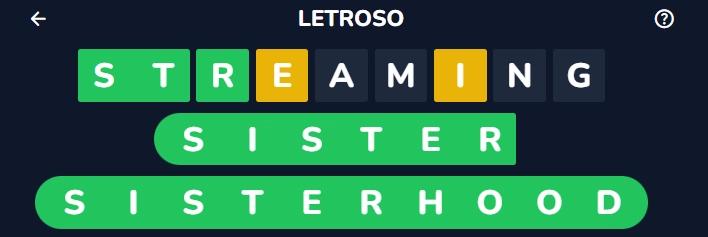 Letroso answer for September 5