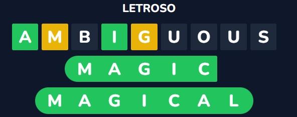 Letroso answer for September 7