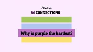 Why Purple Category is the Hardest in Connections? Answered