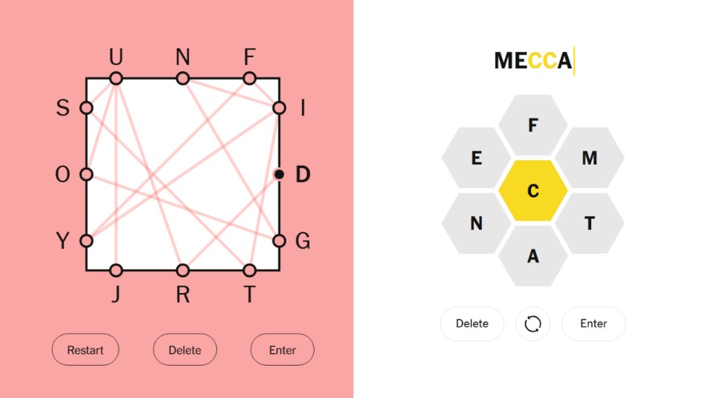 Letter Boxed vs Spelling Bee error tolerance