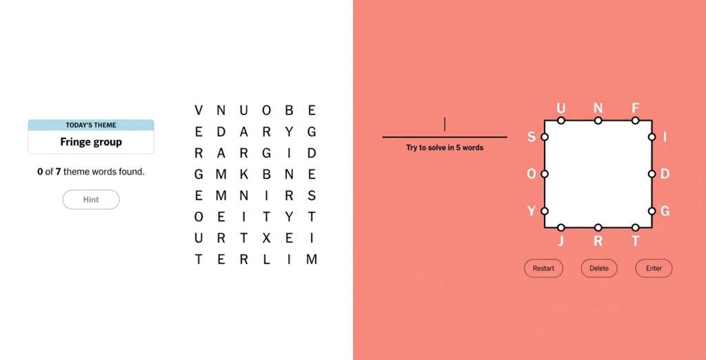 Letter Boxed vs Strands Objective
