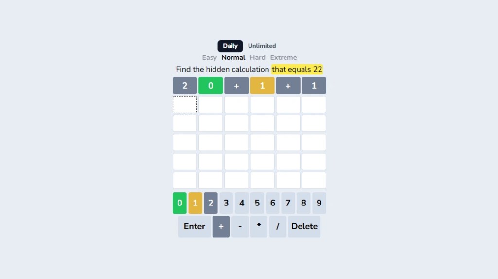 Mathler Games Like NYT Pips