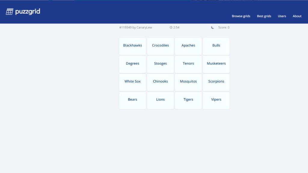 PuzzGrid Games like Connections
