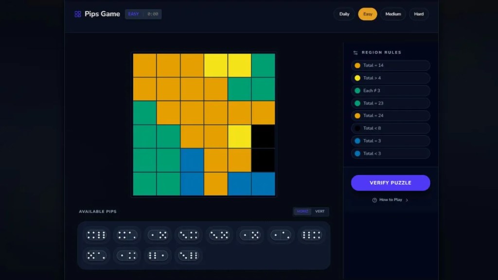 Queens Game - Pips Gameplay