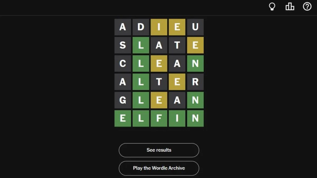 Wordle Uncommon Word Ending