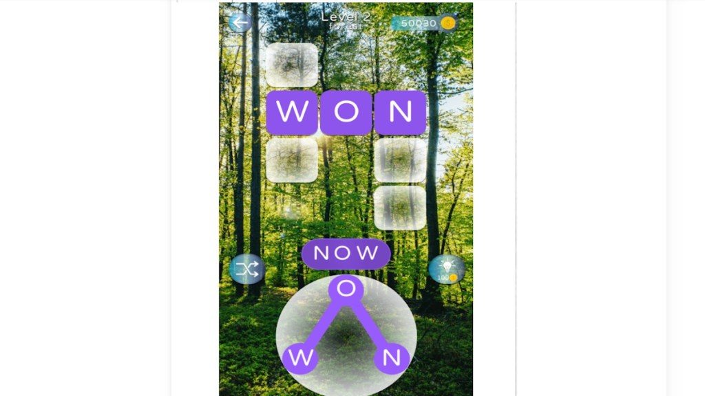 Wordscapes gameplay