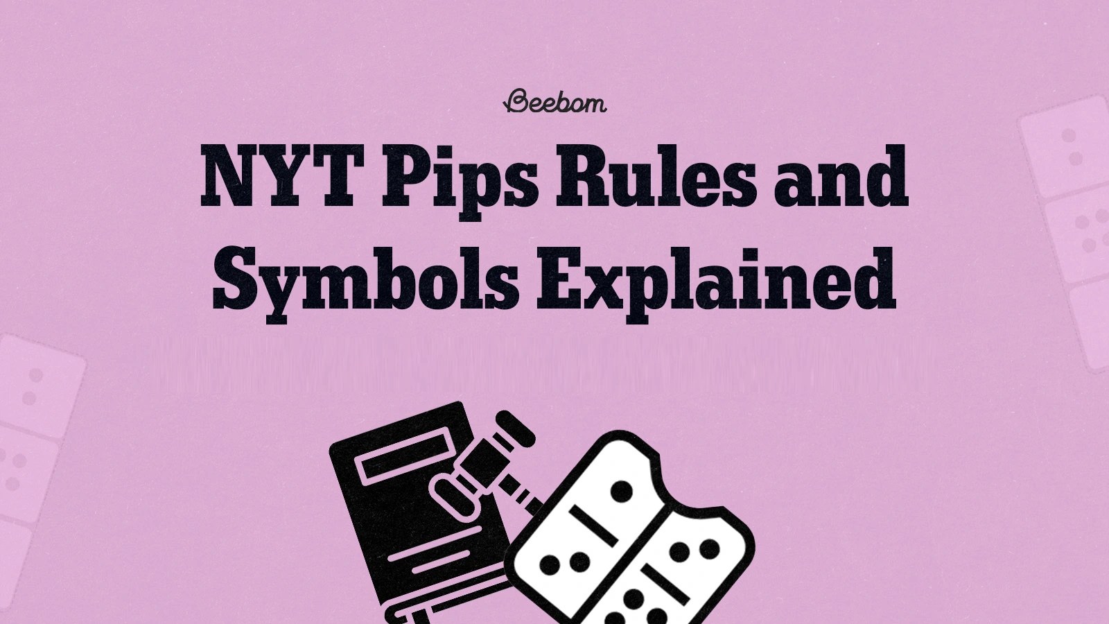 nyt pips rules and symbols
