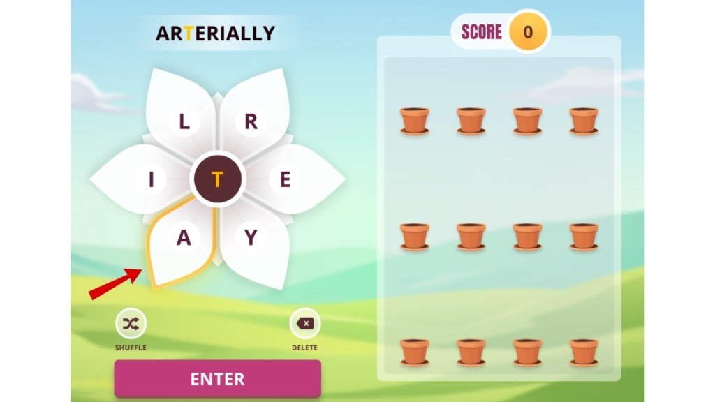 Bonus Letters in Blossom Word Game