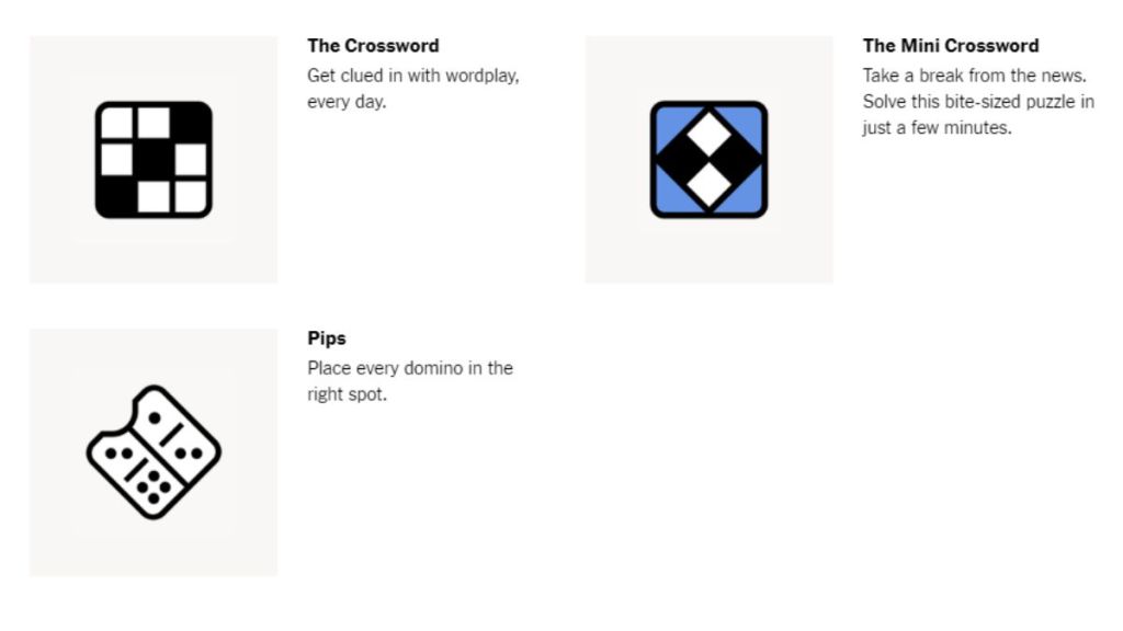 NYT Mini Crossword