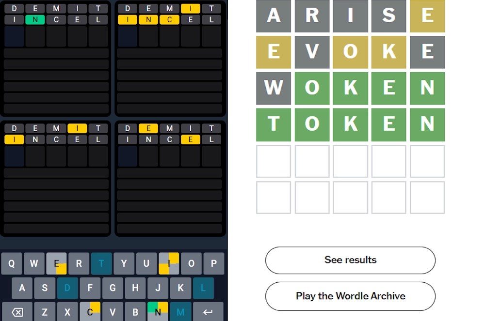 Quordle vs Wordle difficulty