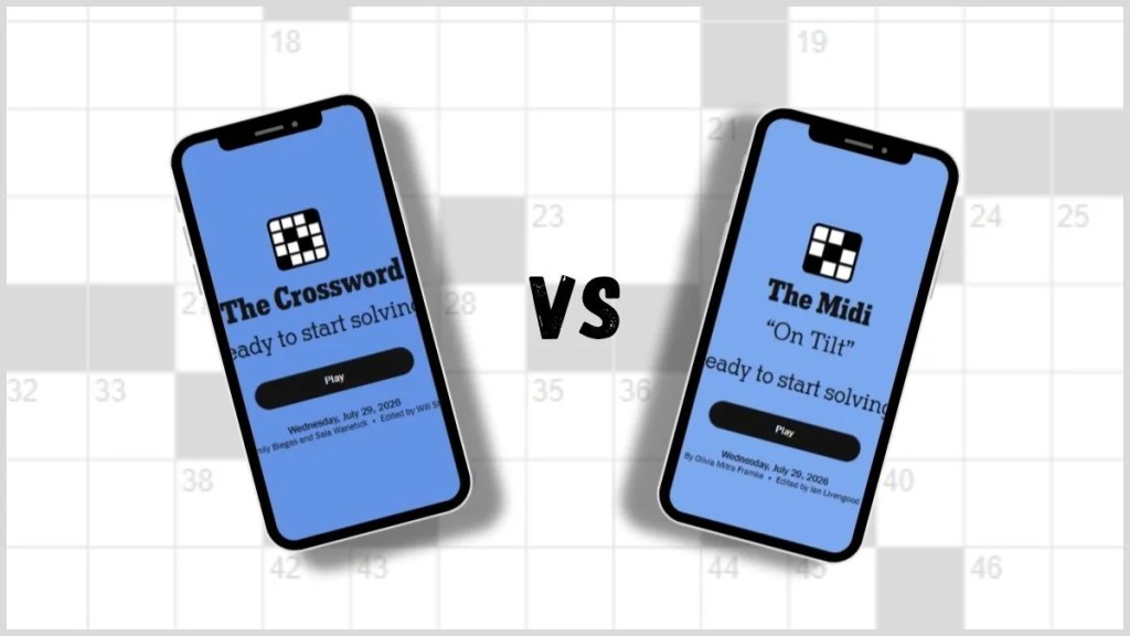 NYT Midi Crossword compared to NYT Classic Crossword