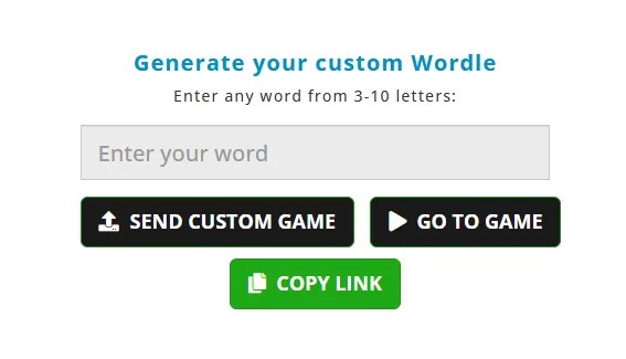 Create custom Wordle using The Word Finder's Wordle Maker