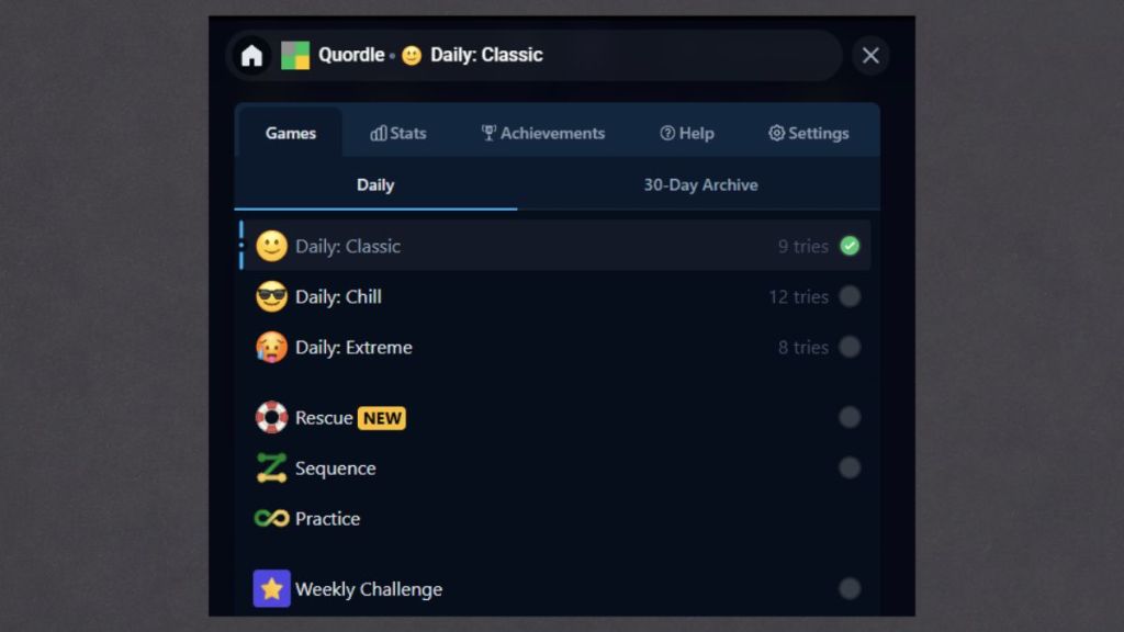 Quordle Game Modes