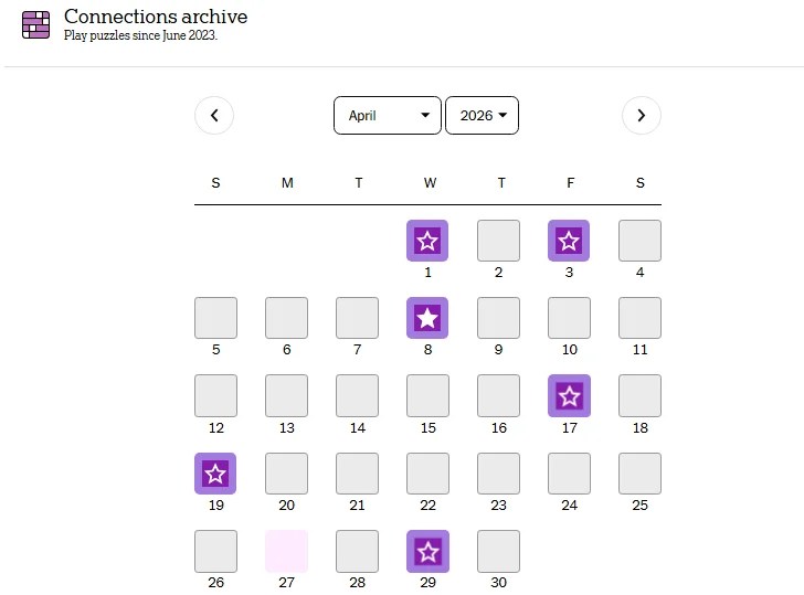 Connections Archive: Can you play more than one Connections game a day