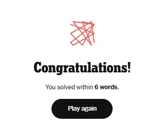 Play more than one NYT Letter Boxed game a day using Play Again Button