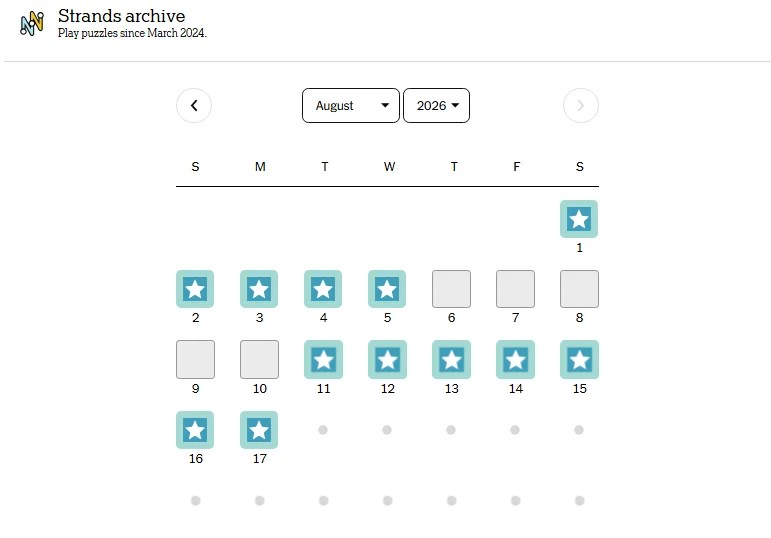 Play More Than One Strands Game a Day with Strands Archive