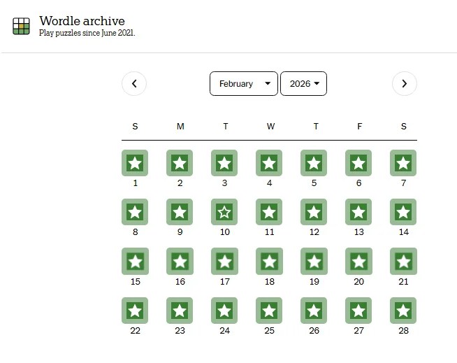 Wordle Archive: Play more than one Wordle a day