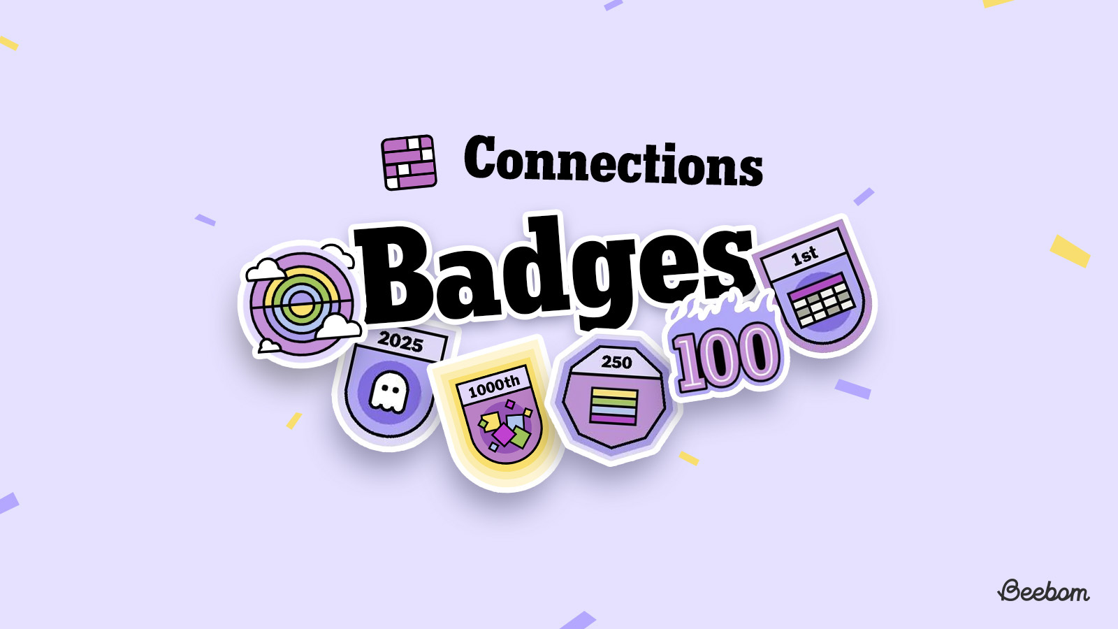 NYT connections badges