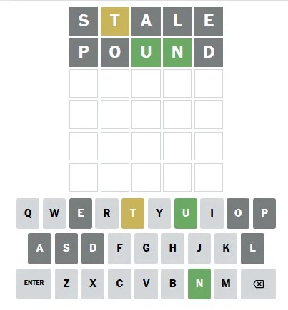 Wordle vs Globle: Wordle feedback system