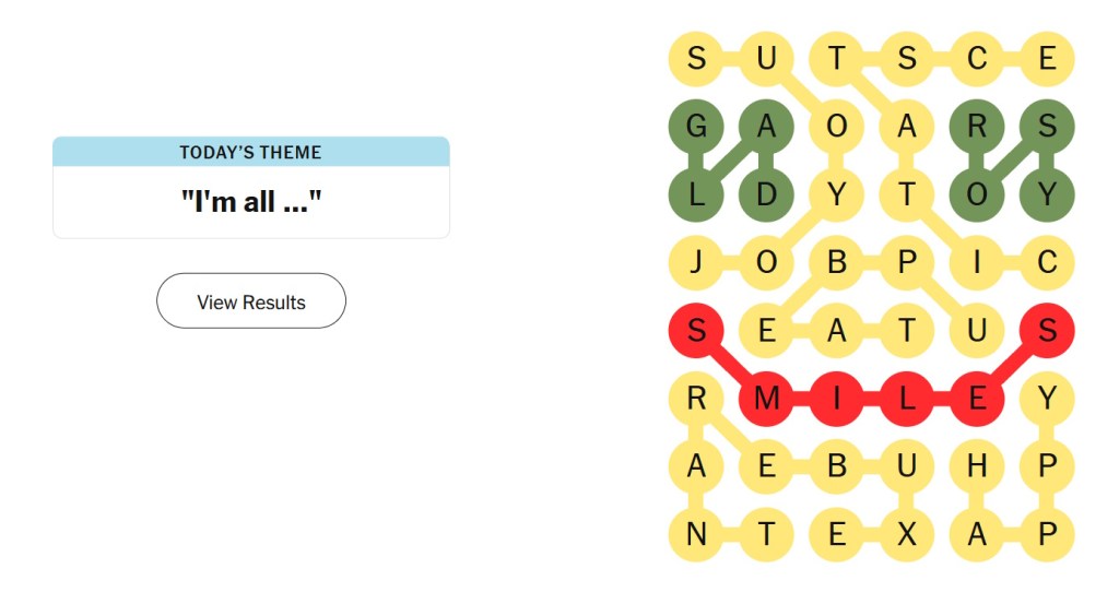 nyt colorful strands solved