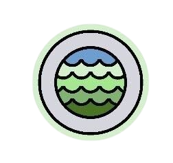 Sea of Green Wordle Badge