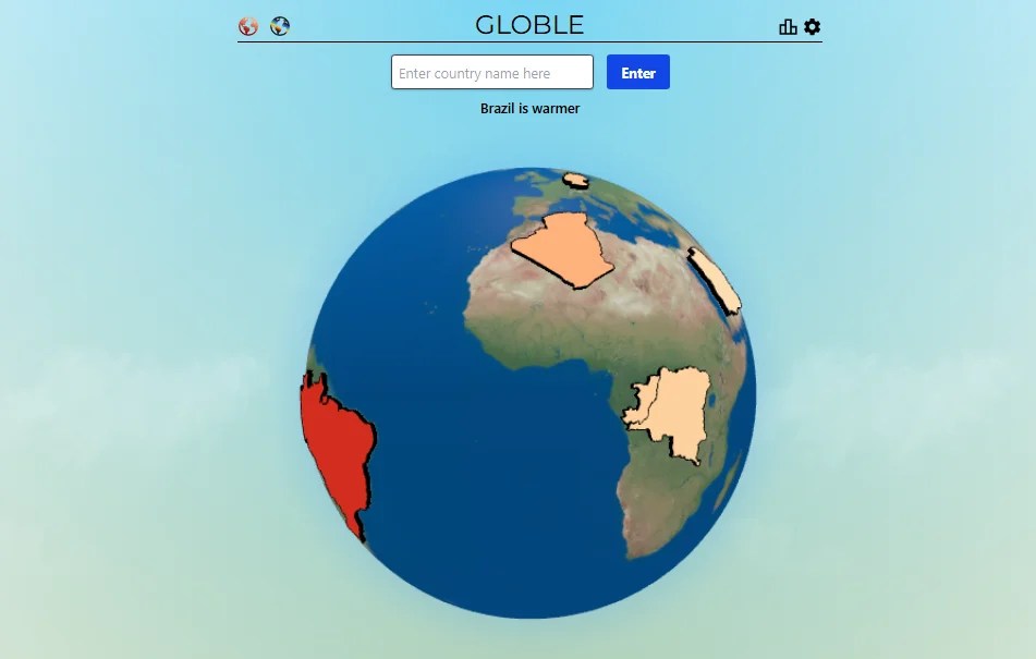 Globle Strategy: Start with Big Countries