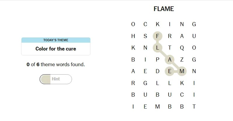 Strands Hints: Find 3 Non-Theme Words