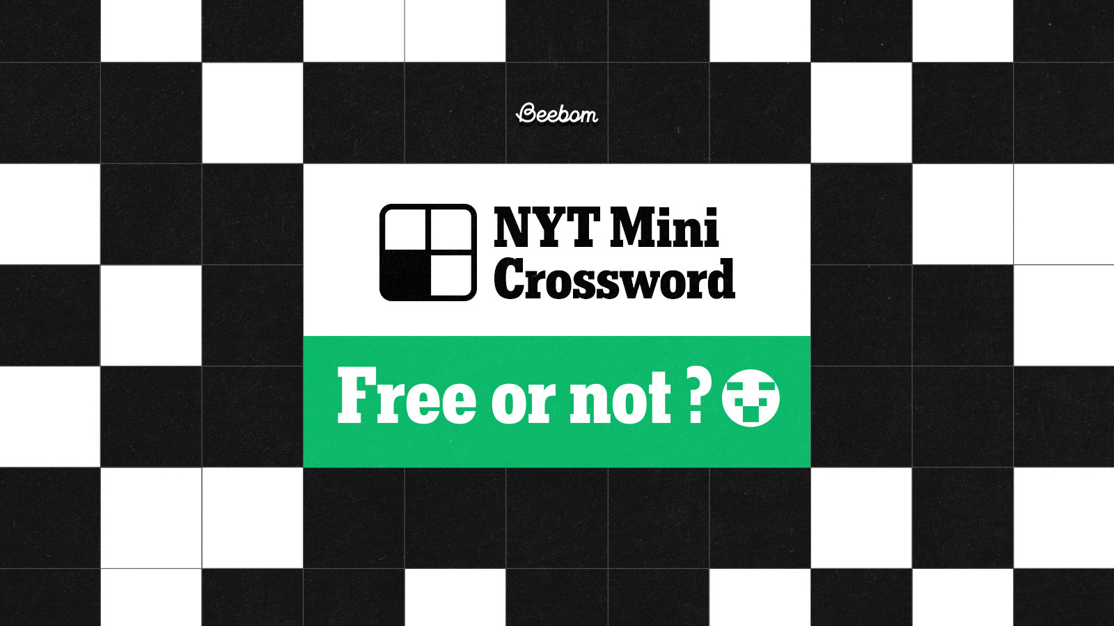 mini crossword free or not
