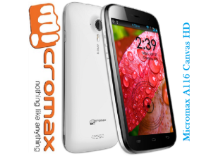 Micromax Canvas A116 HD Review