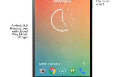 Android 5.0 Music Widget Closed
