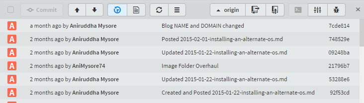 git commit history