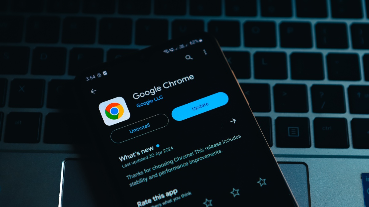 chrome browser running on android