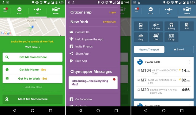CityMapper Android app