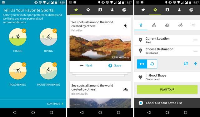 Komoot Android app