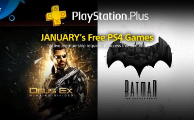 PlayStation Plus Games for January 2018 Announced