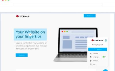 Storm Up is A Plug-and-Play Tool That Lets You Edit Website Without Any Coding