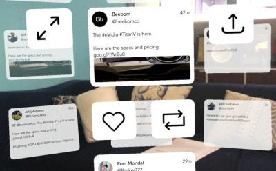 TweetReality is the first AR Client for Twitter